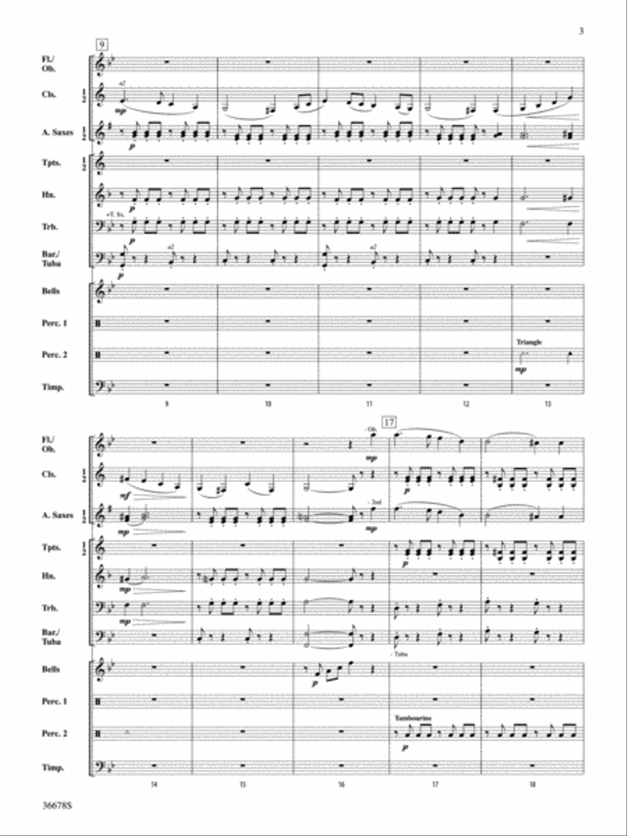 March, Opus 108 Concert Band scores gallery preview page 3