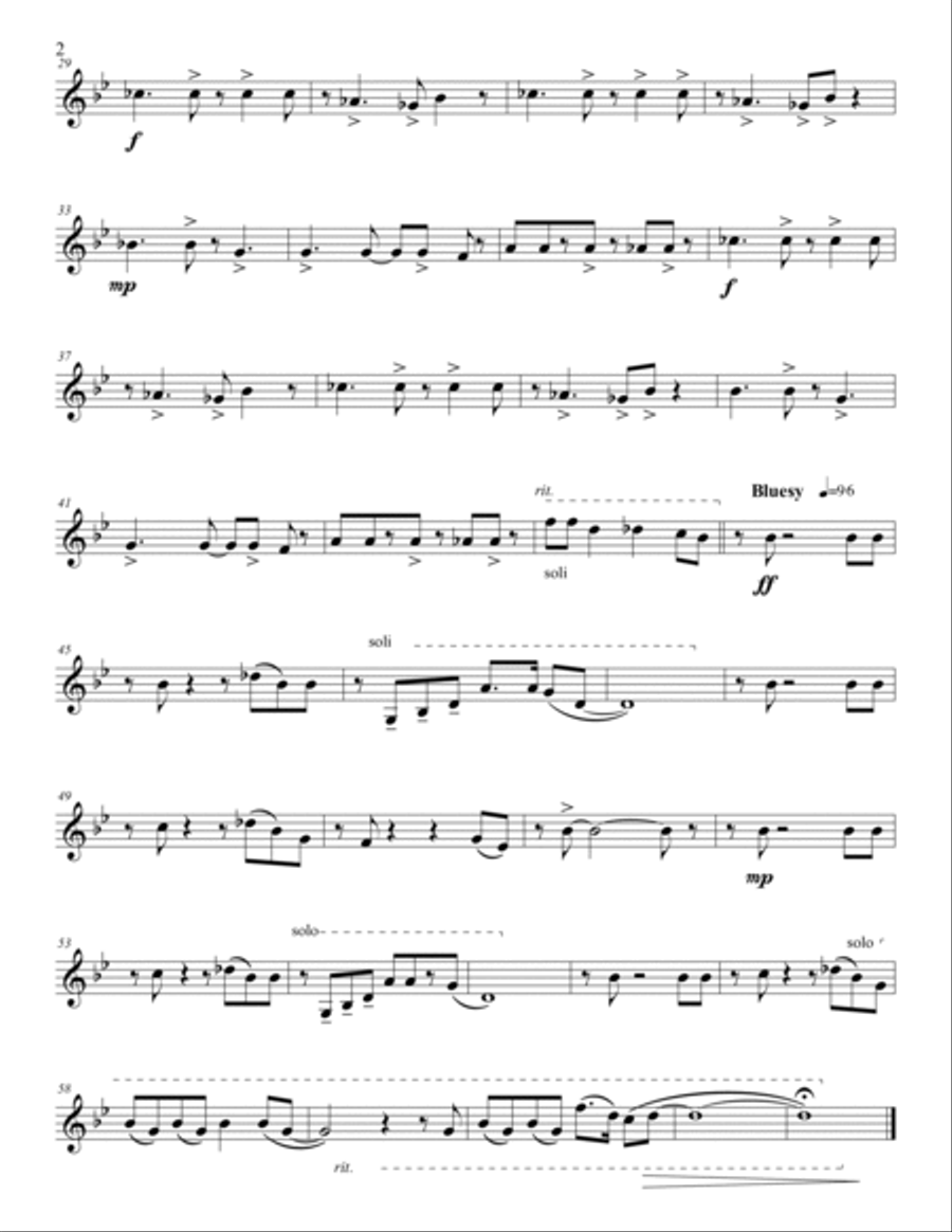 Angel Eyes Brass Quintet scores gallery preview page 4