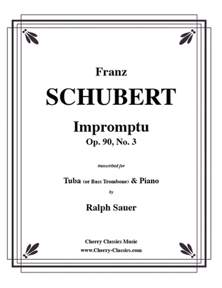 Impromptu, Opus 90, No. 3 for Tuba or Bass Trombone & Piano