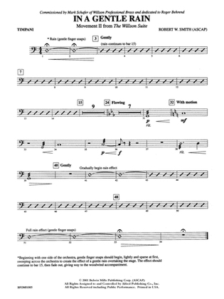 In a Gentle Rain (Movement II from the Willson Suite): Timpani