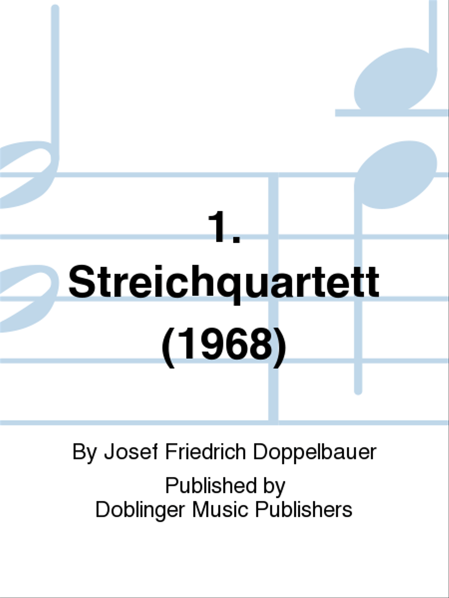1. Streichquartett (1968) String Quartet scores gallery preview page 1