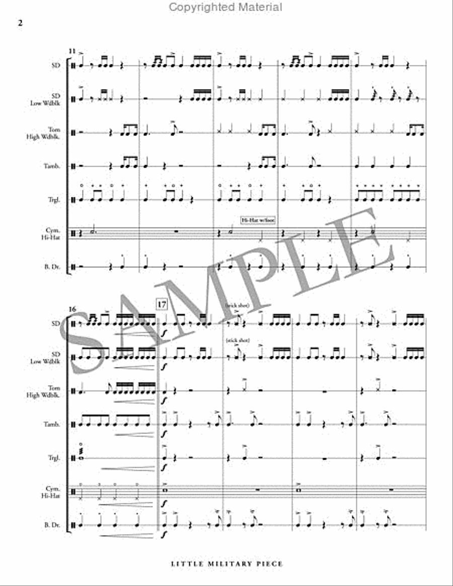 Little Military Piece Little Military Piece Percussion Ensemble scores gallery preview page 3