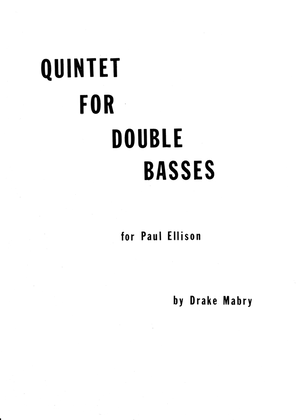 Quintet for double basses