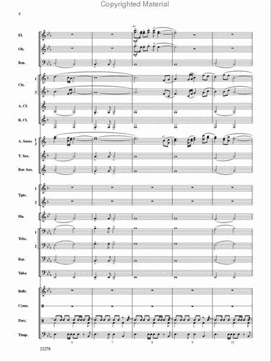 The Message on the Rock Concert Band scores gallery preview page 3