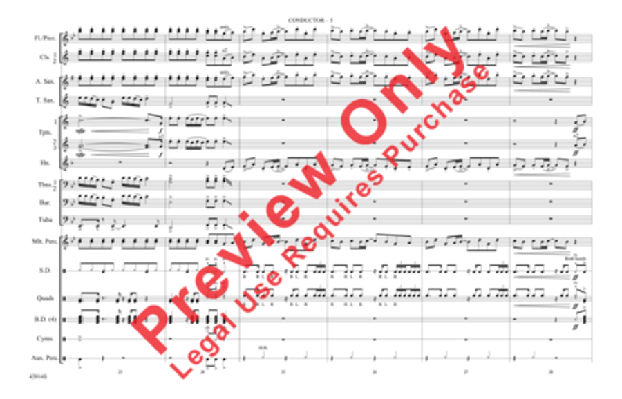 Centuries Centuries Marching Band scores gallery preview page 6