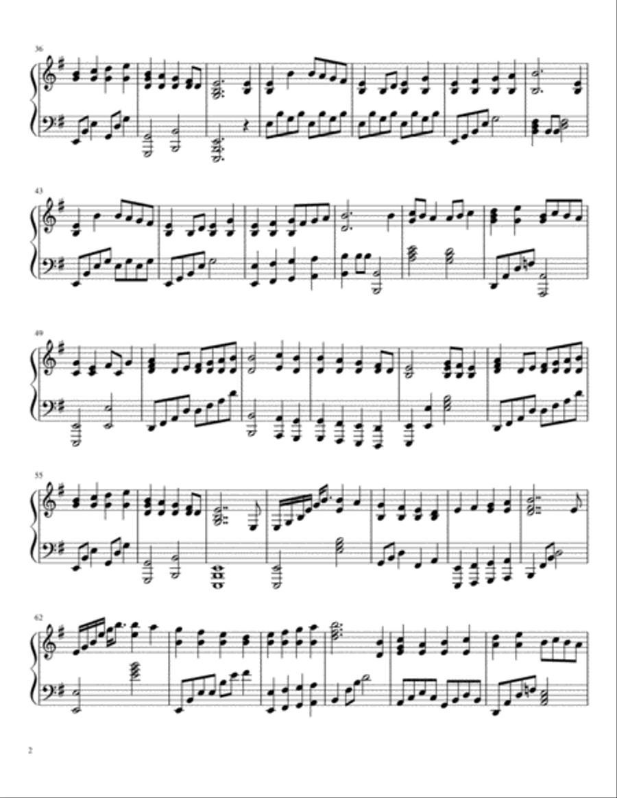 God Rest Ye, Merry Gentlemen Piano Solo scores gallery preview page 2