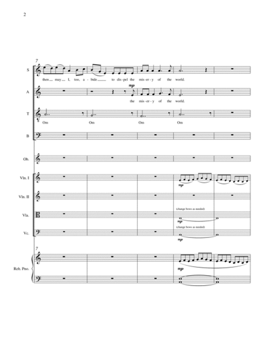 PRAYER OF SHANTIDEVA - full score and instrumental parts image number null