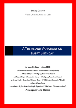 Book cover for A Theme and Variations on Happy Birthday