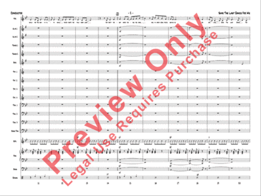 Save the Last Dance for Me Jazz Ensemble scores gallery preview page 5