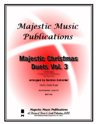 Book cover for Maj. Christmas Duets -Vol. 3