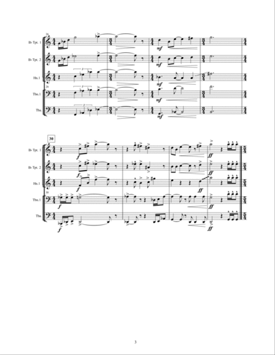 CHILD'S PLAY Brass Ensemble scores gallery preview page 6