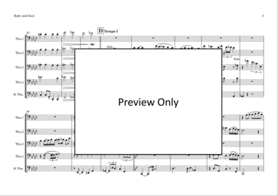 Body And Soul Brass Quintet scores gallery preview page 4
