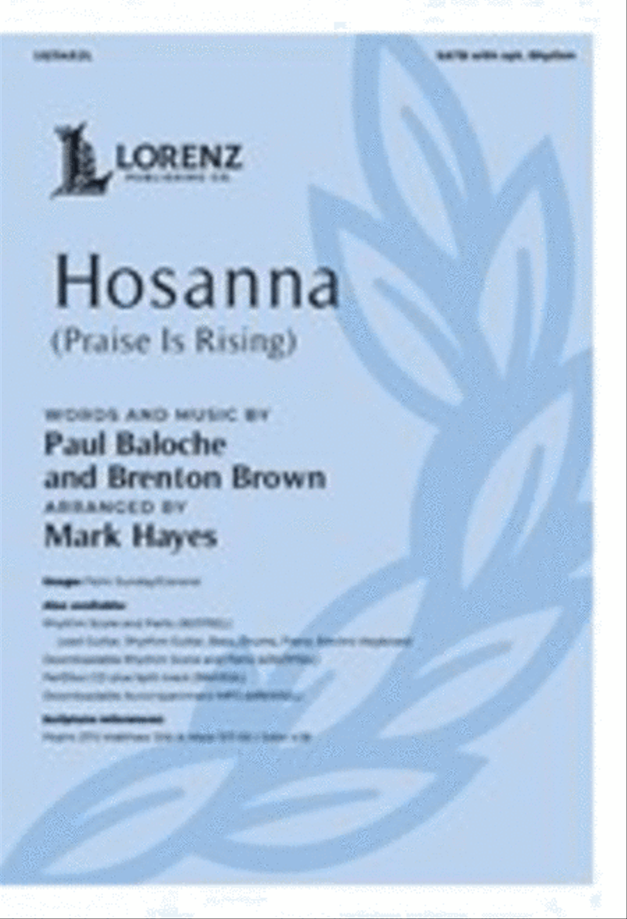 Hosanna 4-Part scores gallery preview page 1