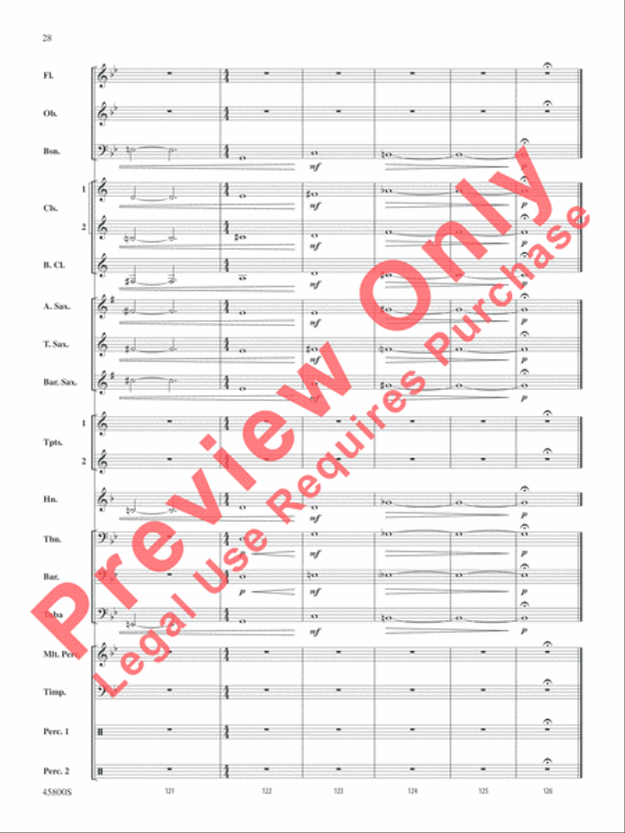 Suite from Fantastic Beasts and Where to Find Them Concert Band scores gallery preview page 29
