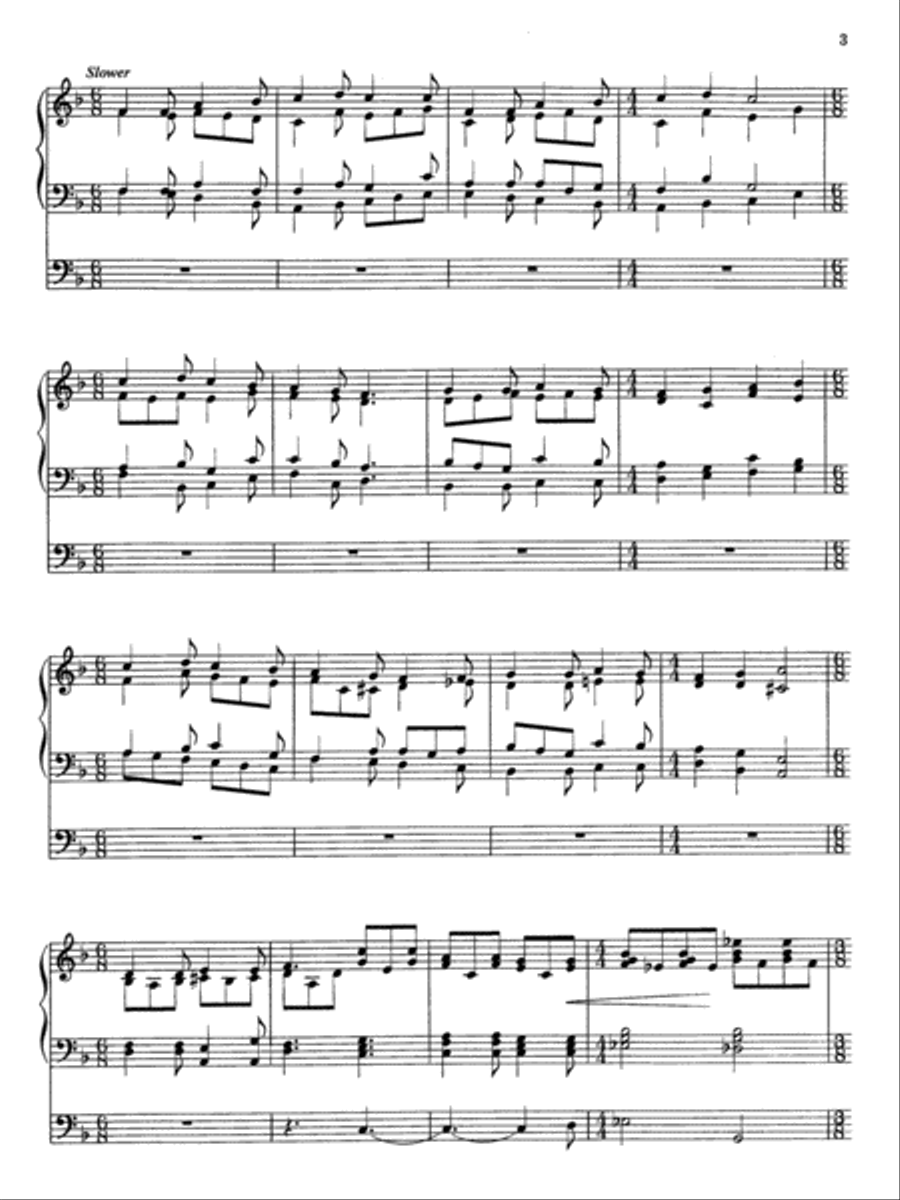 Three Christmas Carols for Organ Organ Solo scores gallery preview page 4