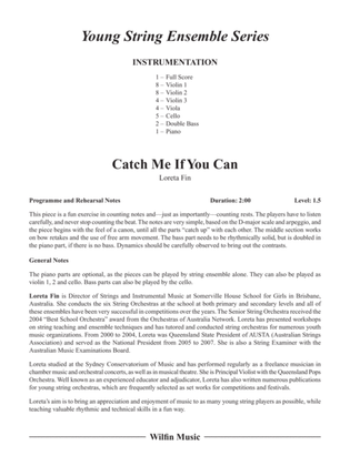 Book cover for Catch Me If You Can: Score