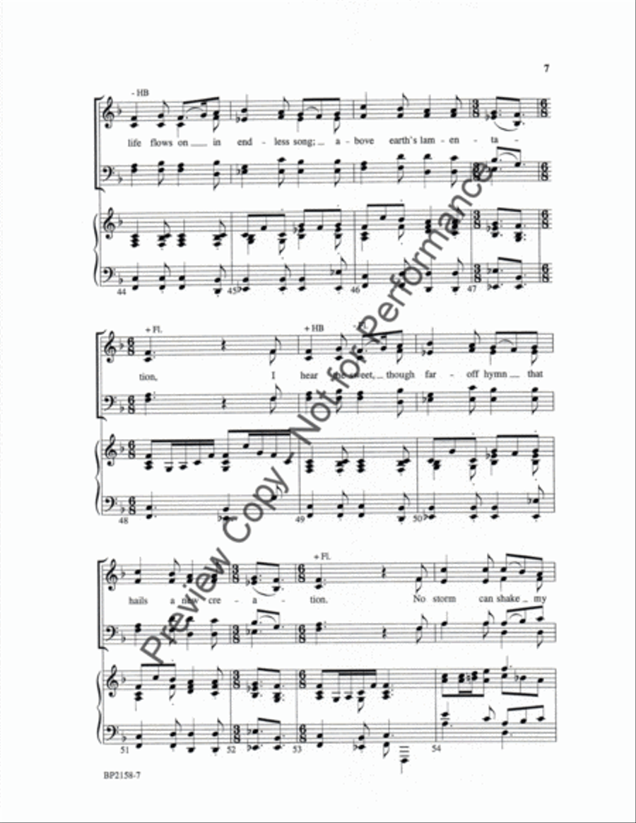 O Sing to the Lord a New Song! 4-Part scores gallery preview page 7