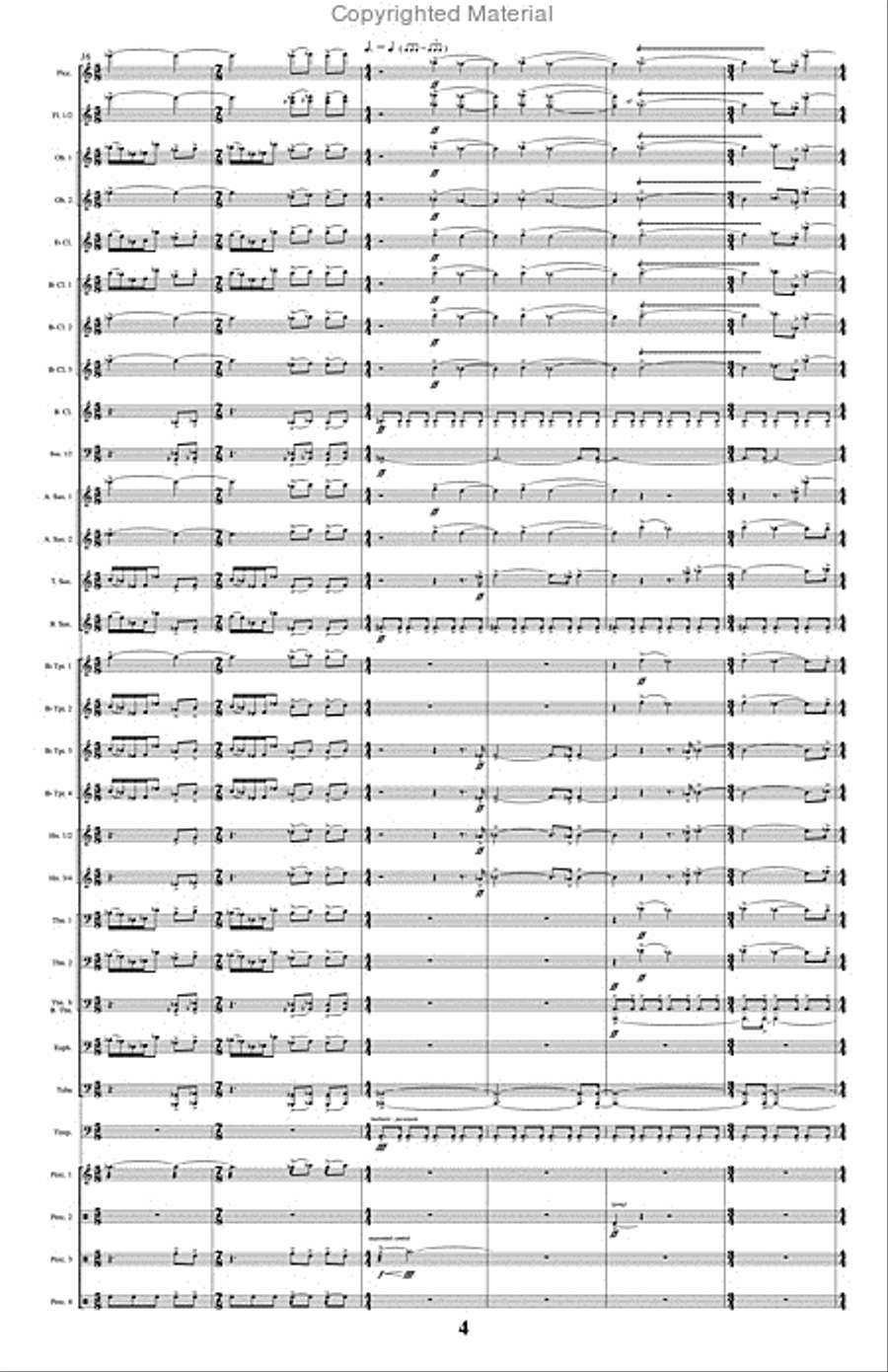 Vestida de Luto Concert Band scores gallery preview page 5