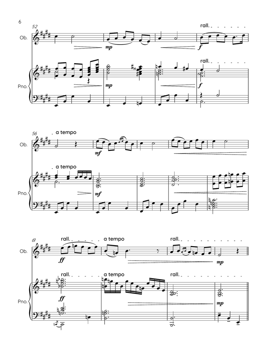 COME BACK TO SORRENTO - oboe and piano Piano scores gallery preview page 6