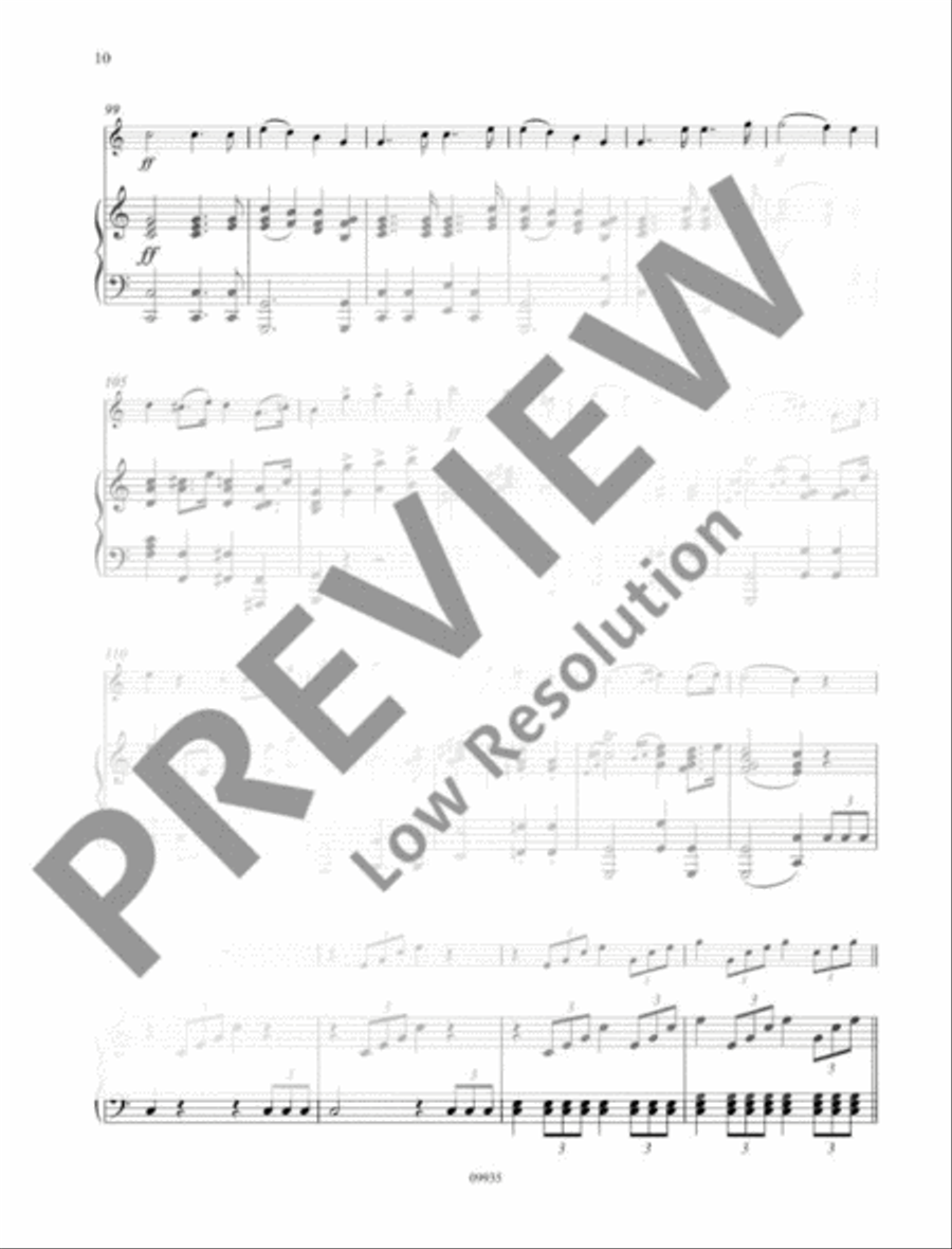 Wedding March Piano Accompaniment scores gallery preview page 11