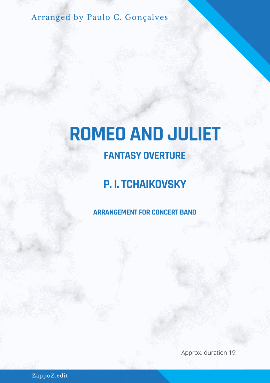ROMEO AND JULIET - Fantasy Overture - P. I. TCHAIKOVSKY Concert Band scores gallery preview page 1