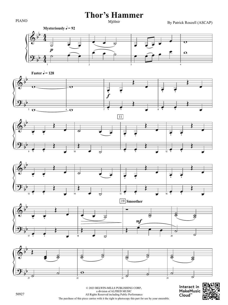 Thor's Hammer: Piano Accompaniment