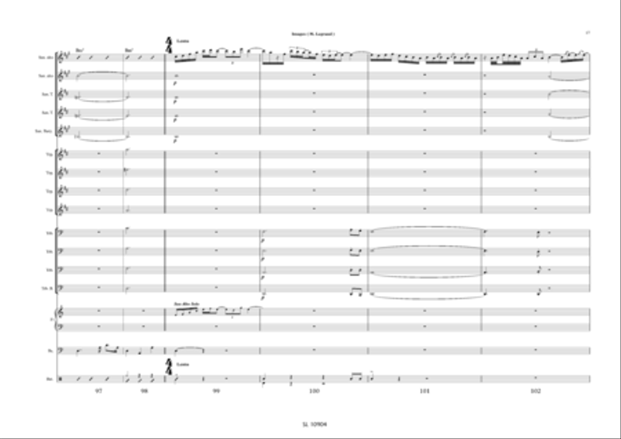 Images pour big band et sax alto solo / piano solo Jazz Ensemble scores gallery preview page 18