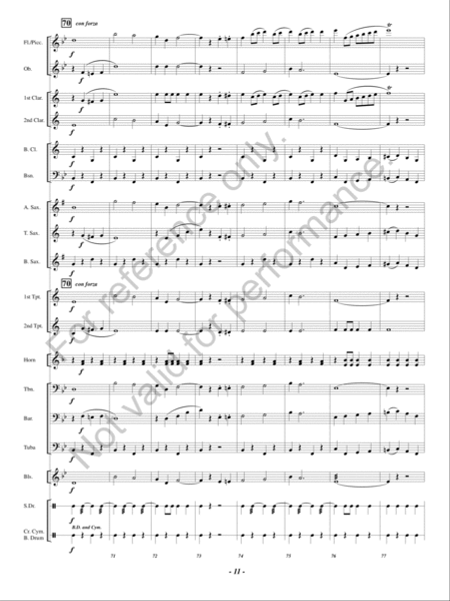 Hosts of Freedom Concert Band scores gallery preview page 10