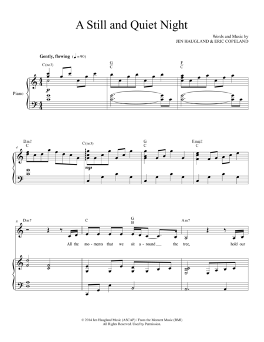 A Still and Quiet Night A Still and Quiet Night Alto Voice scores gallery preview page 1