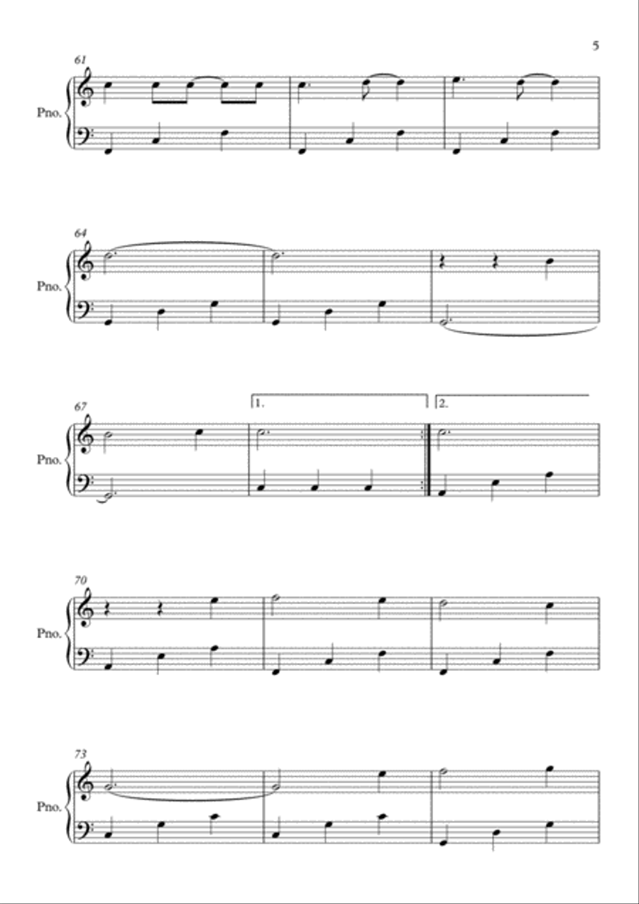Before You Go Easy Piano scores gallery preview page 5