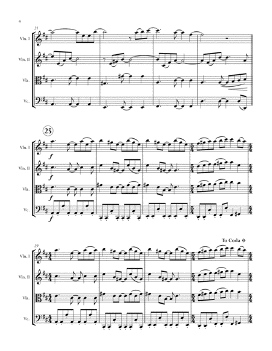 Always String Quartet scores gallery preview page 4