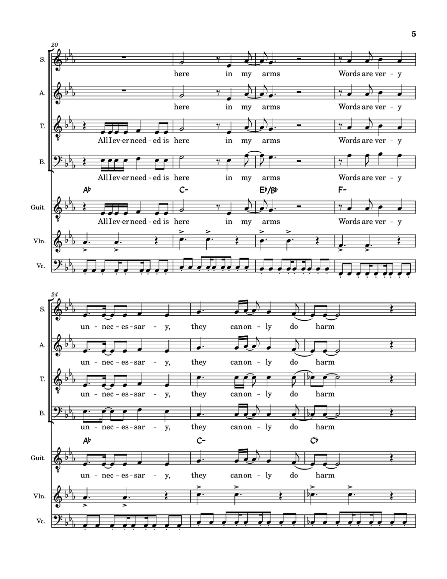 Enjoy The Silence Choir scores gallery preview page 5