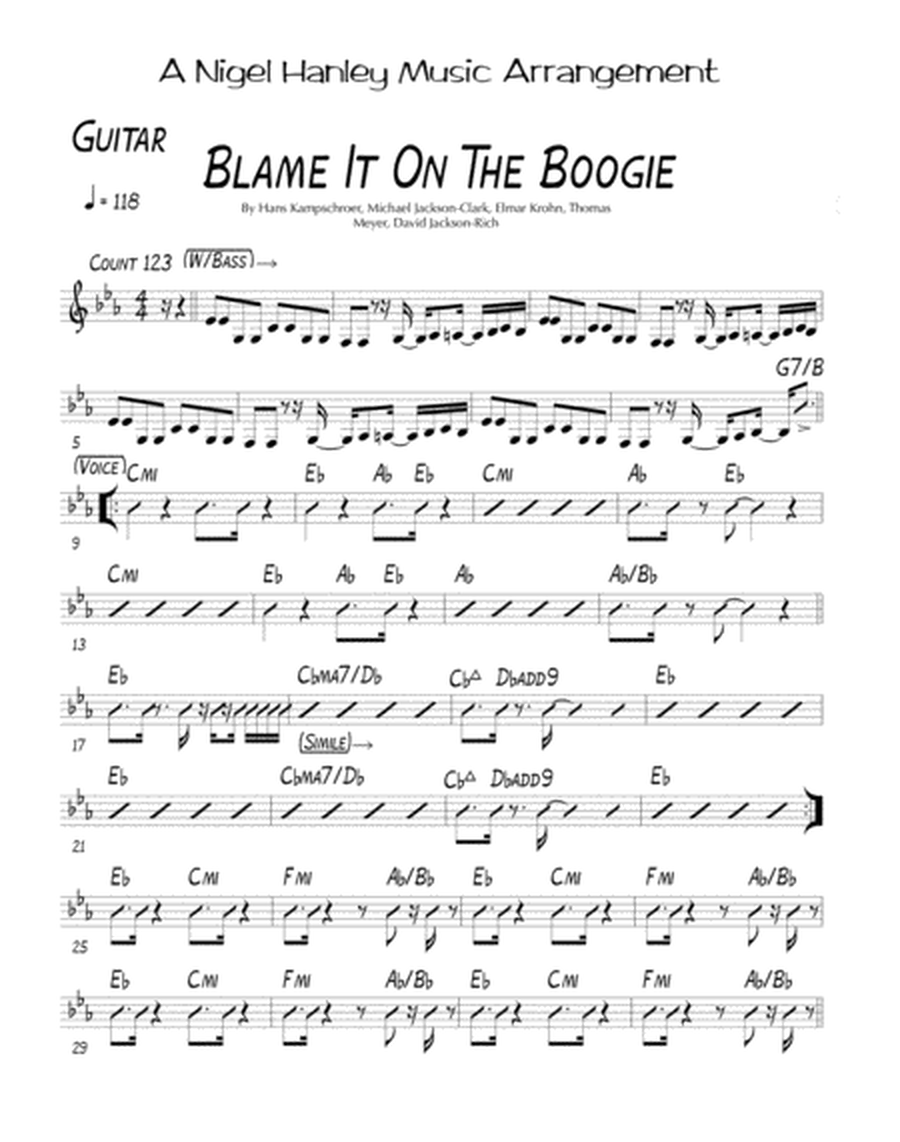 Blame It On The Boogie image number null