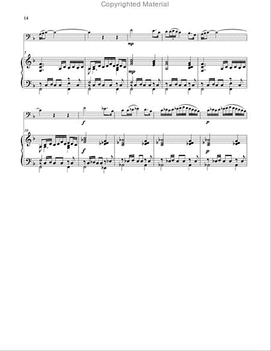Three Pieces from Suite Espanola for Euphonium and Piano Euphonium scores gallery preview page 8