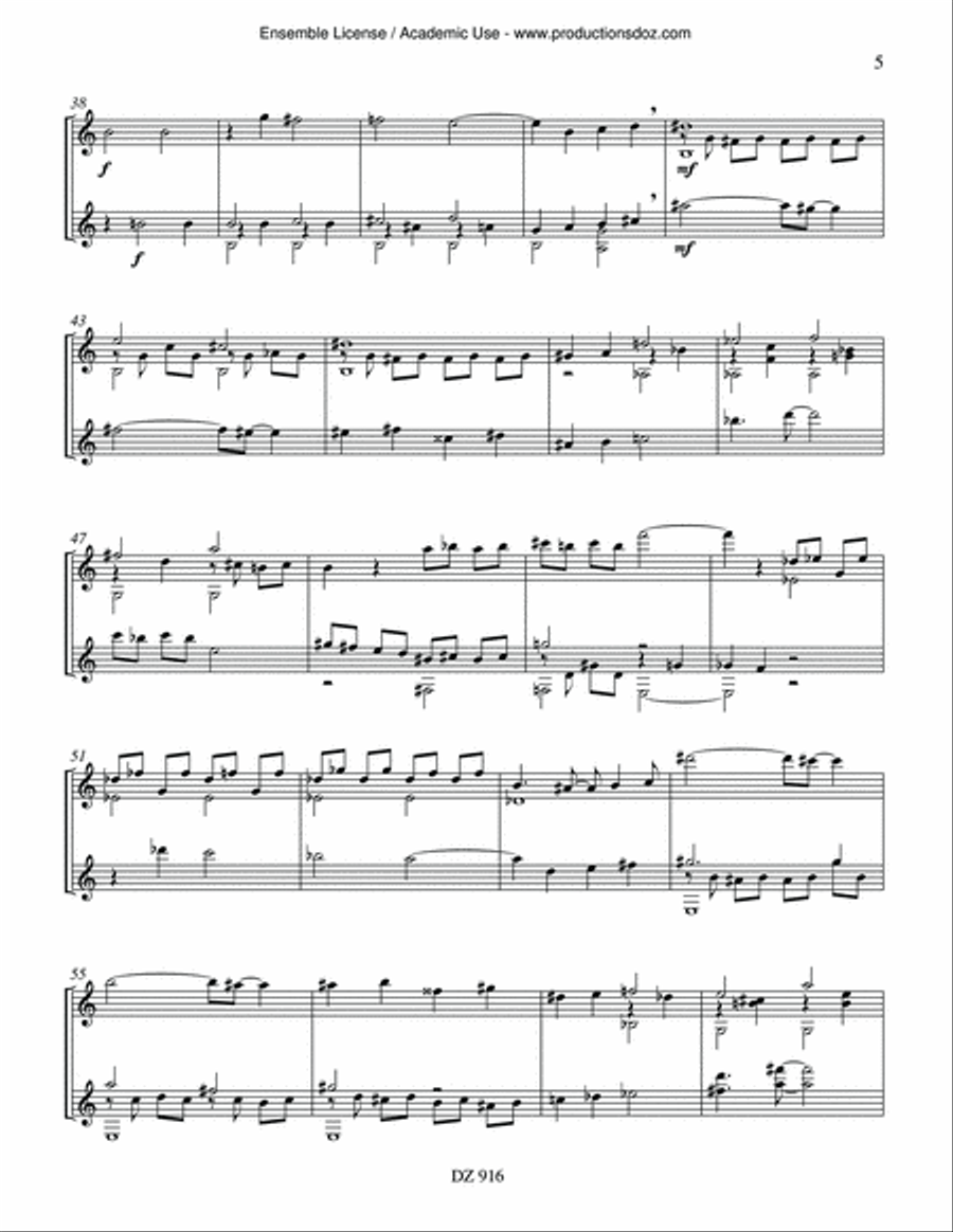 Trois cycles Classical Guitar scores gallery preview page 5