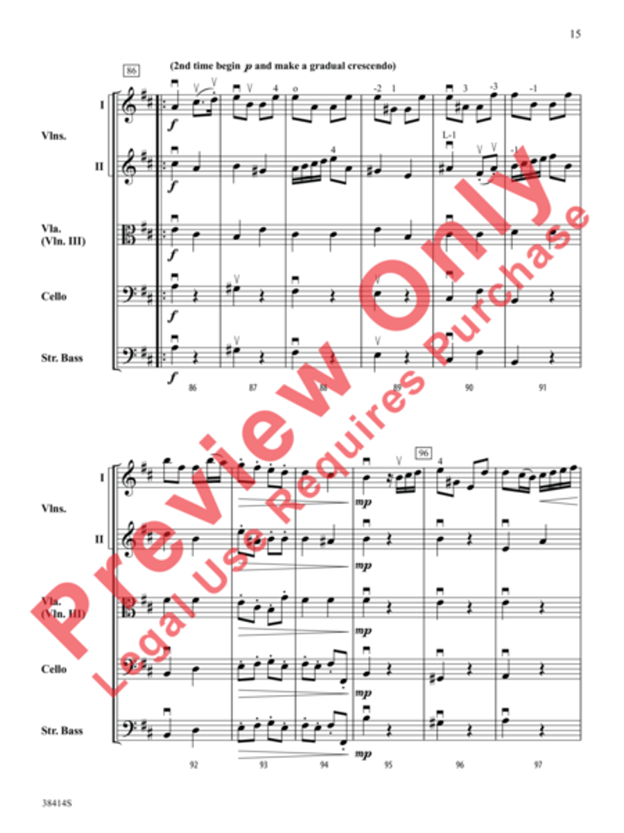 Concerto a Cinque, Opus 7, No. 1 String Orchestra scores gallery preview page 16