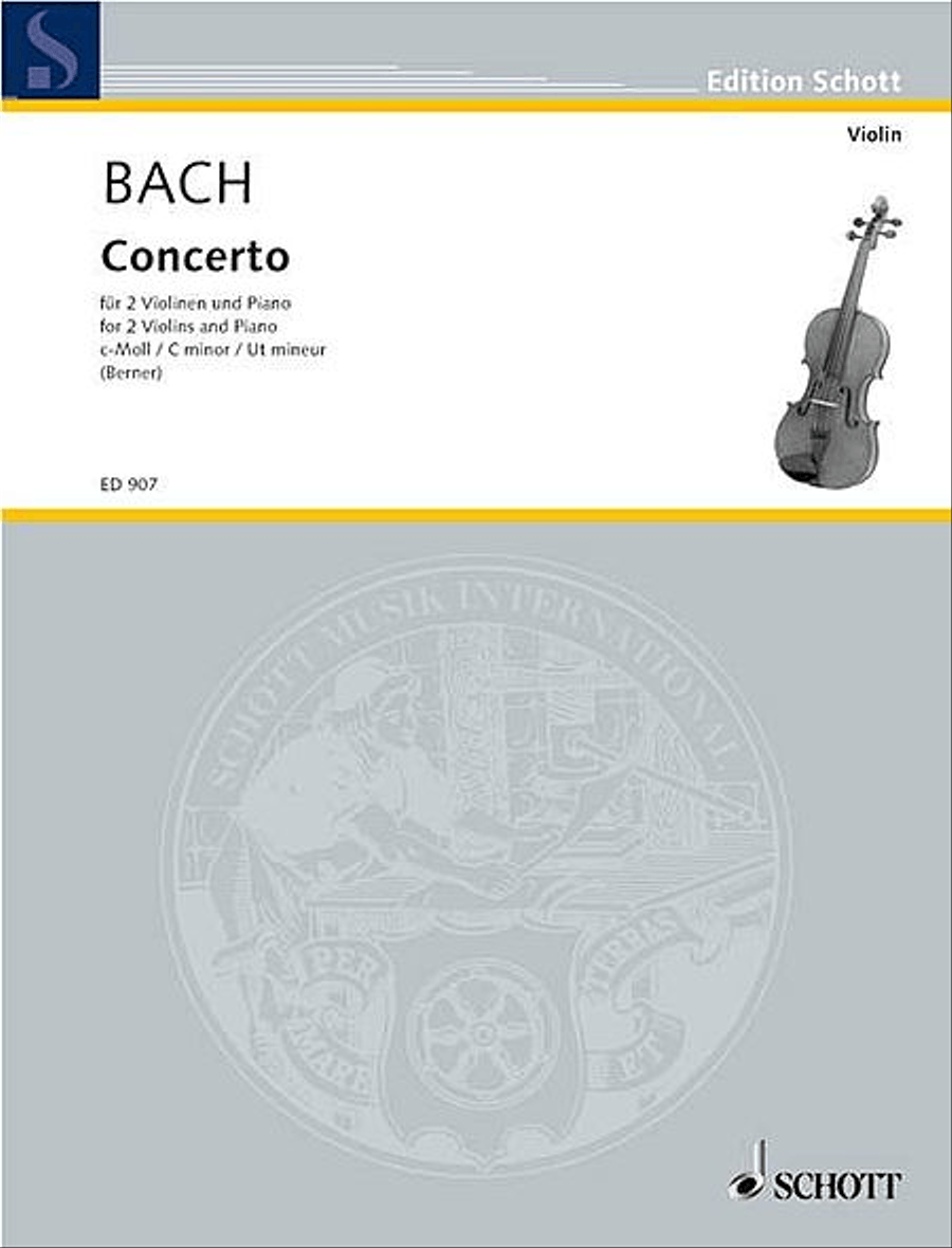 Concerto C Min 2 Violins/piano Piano scores gallery preview page 1