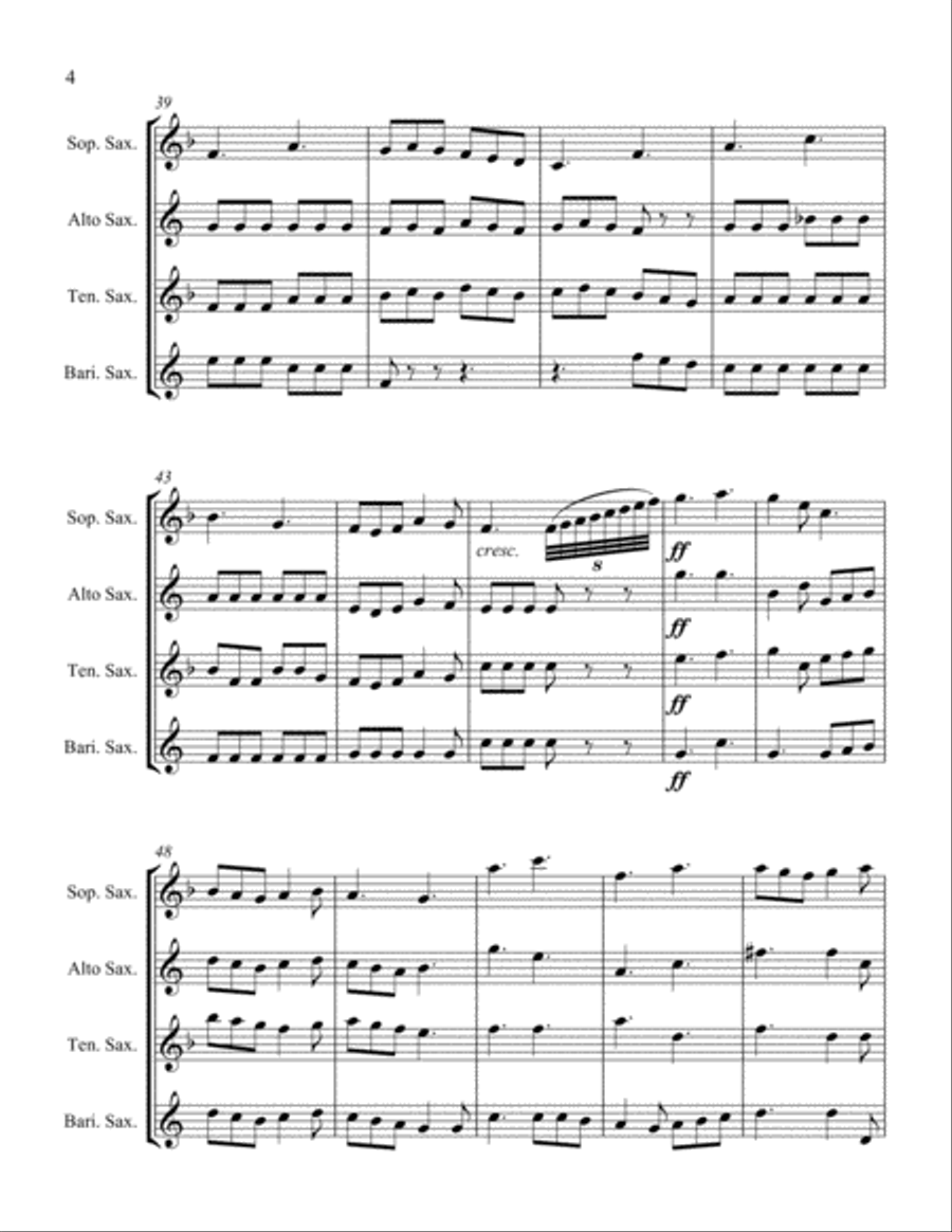 His Name Medley His Name Medley Woodwind Quartet scores gallery preview page 4