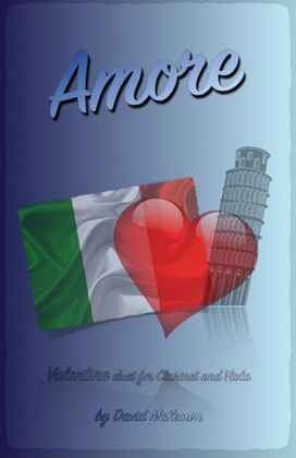 Book cover for Amore, (Italian for Love), Clarinet and Viola Duet
