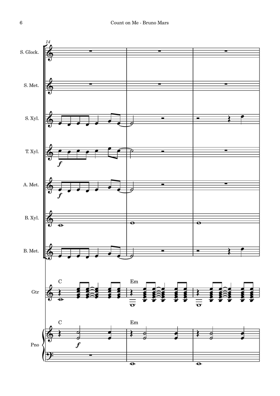 Count On Me Orff Instrument scores gallery preview page 6