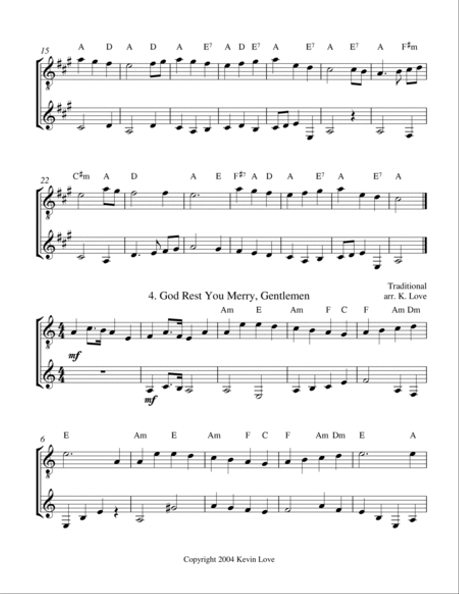 A Christmas Primer (Guitar Duo) - Score and Parts A Christmas Primer (Guitar Duo) - Score and Parts Guitar scores gallery preview page 3