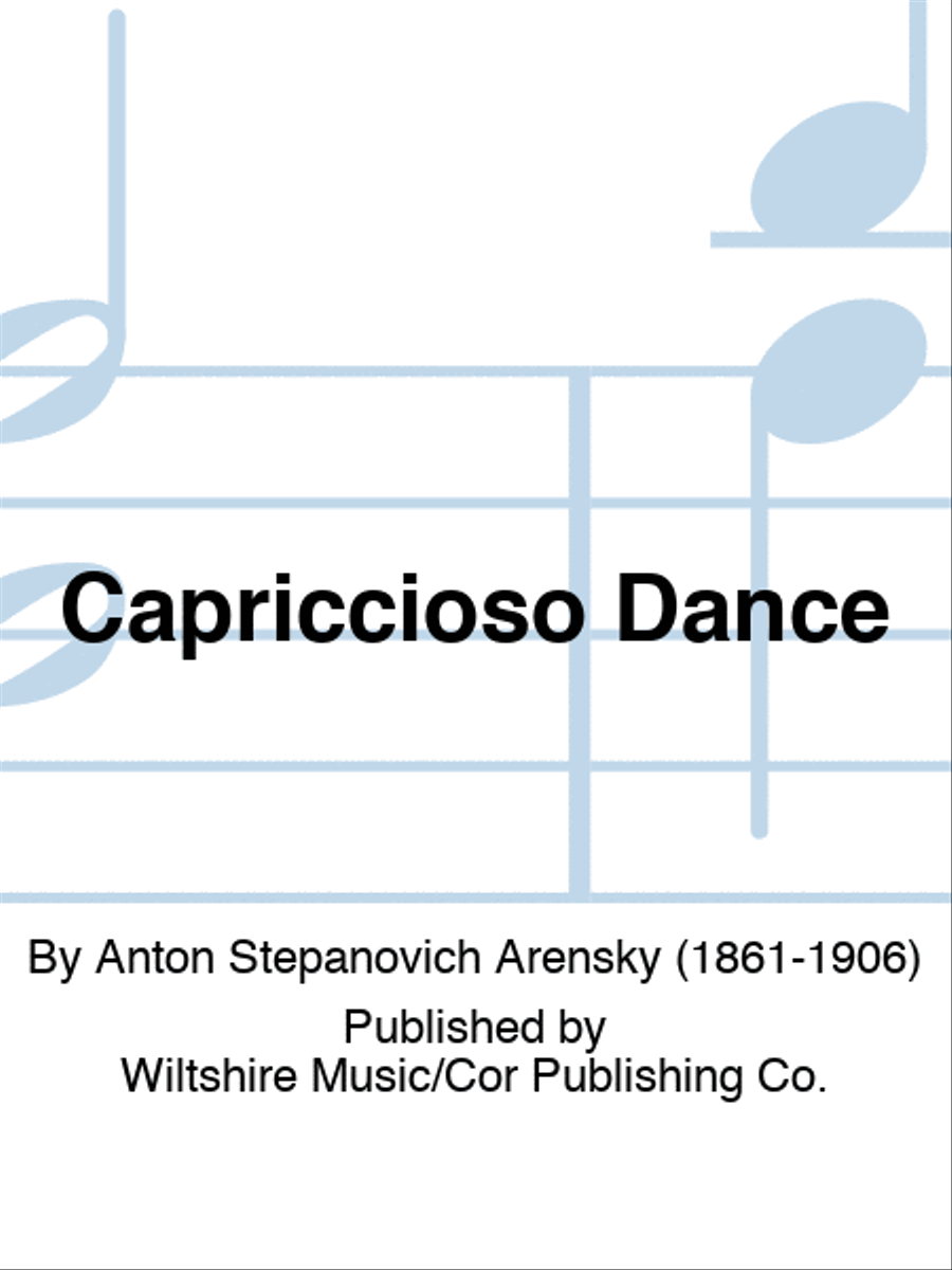 Capriccioso Dance Piano Accompaniment scores gallery preview page 1