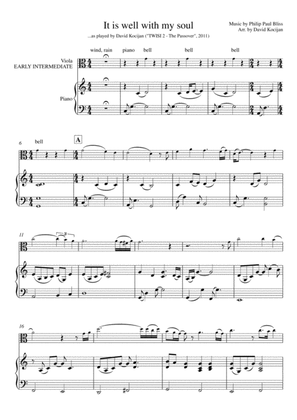 Book cover for It is well with my soul (piano & viola) - EARLY INTERMEDIATE