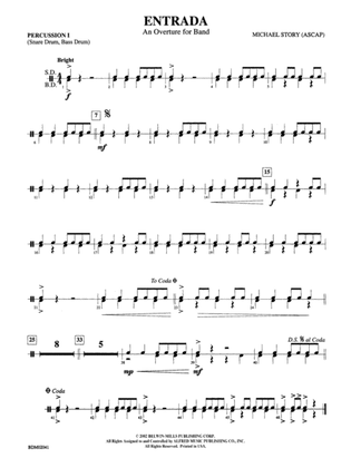 Entrada (An Overture for Band): 1st Percussion