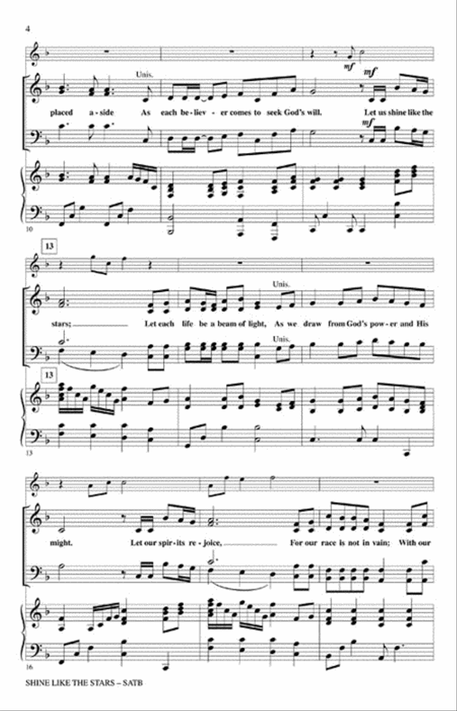 Shine Like the Stars 4-Part scores gallery preview page 3