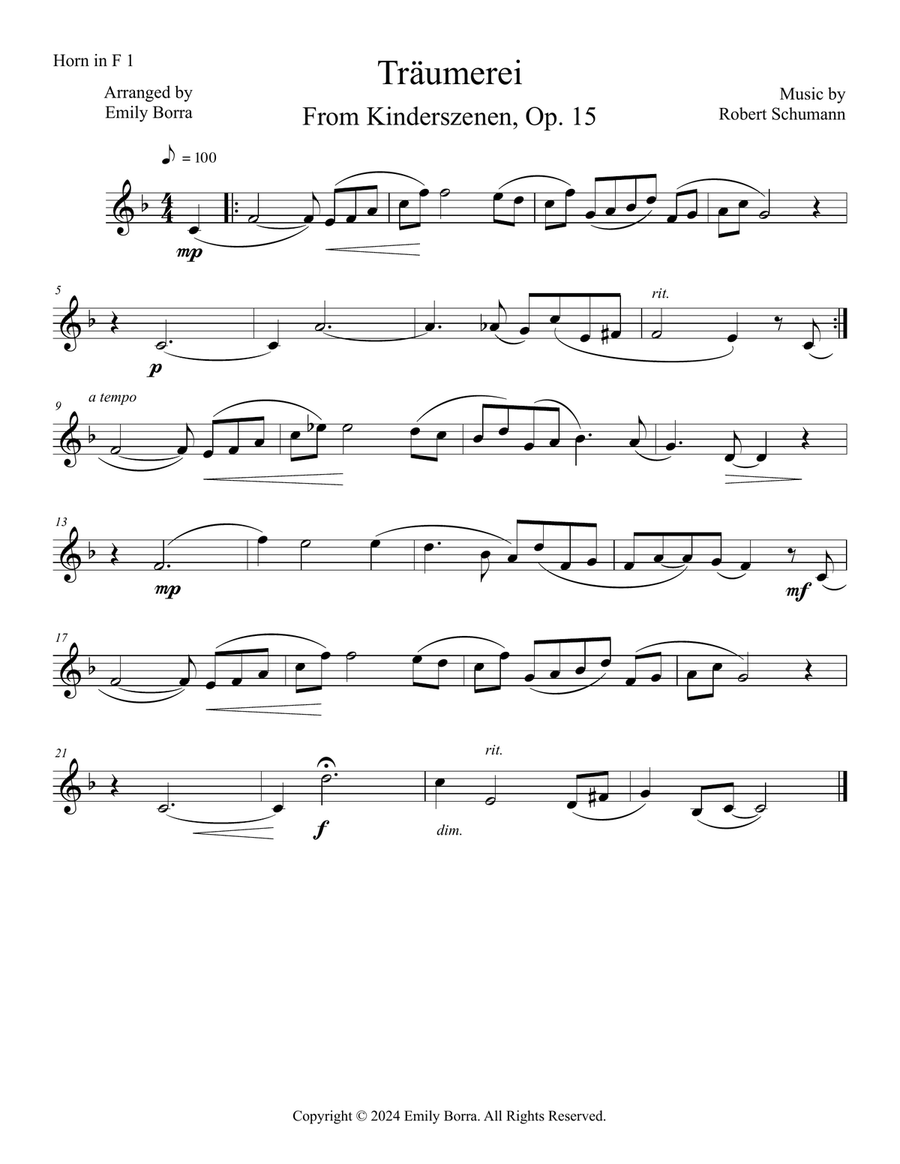 Träumerei Small Ensemble scores gallery preview page 4