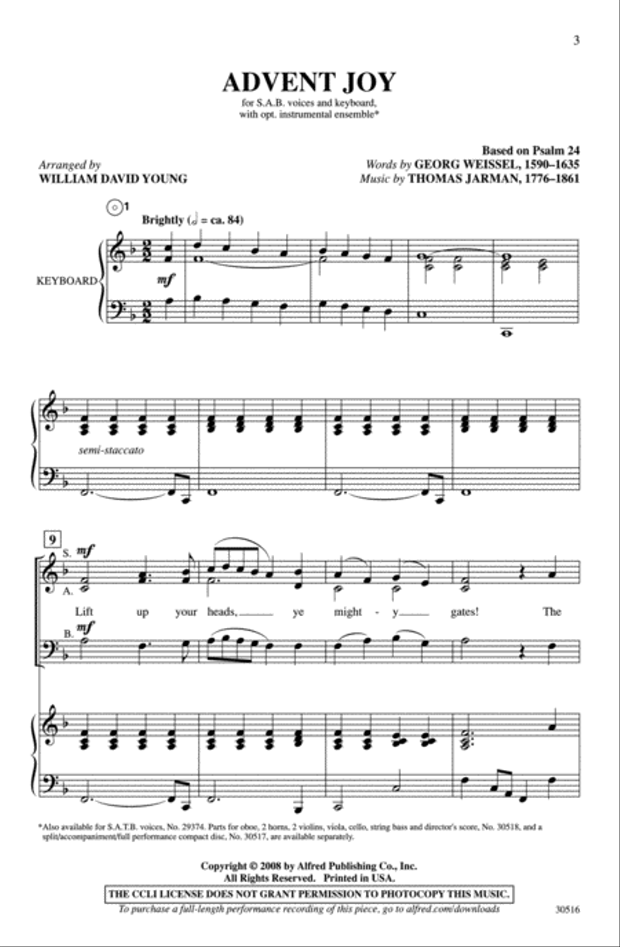 Advent Joy 3-Part scores gallery preview page 2