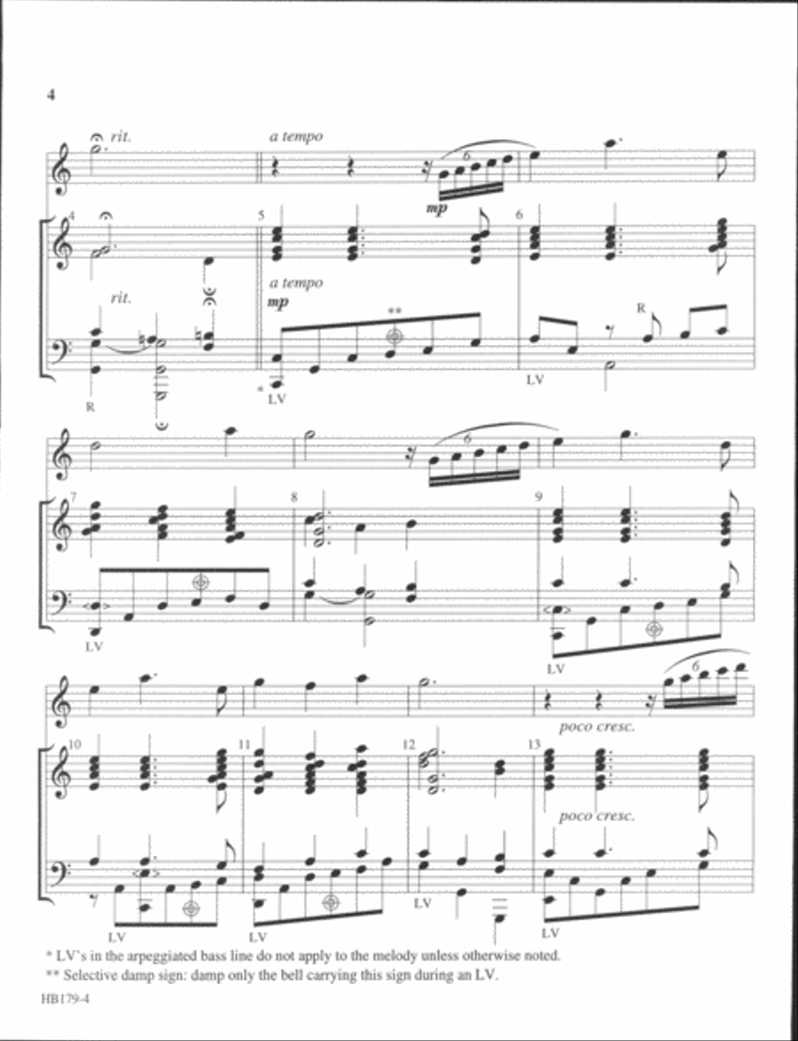 Lord, Here Am I - handbell arrangement 5-Octaves scores gallery preview page 3