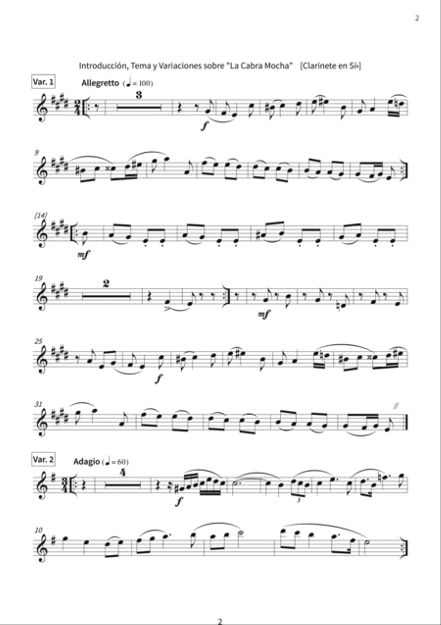 Introduction, Theme and Variations on 