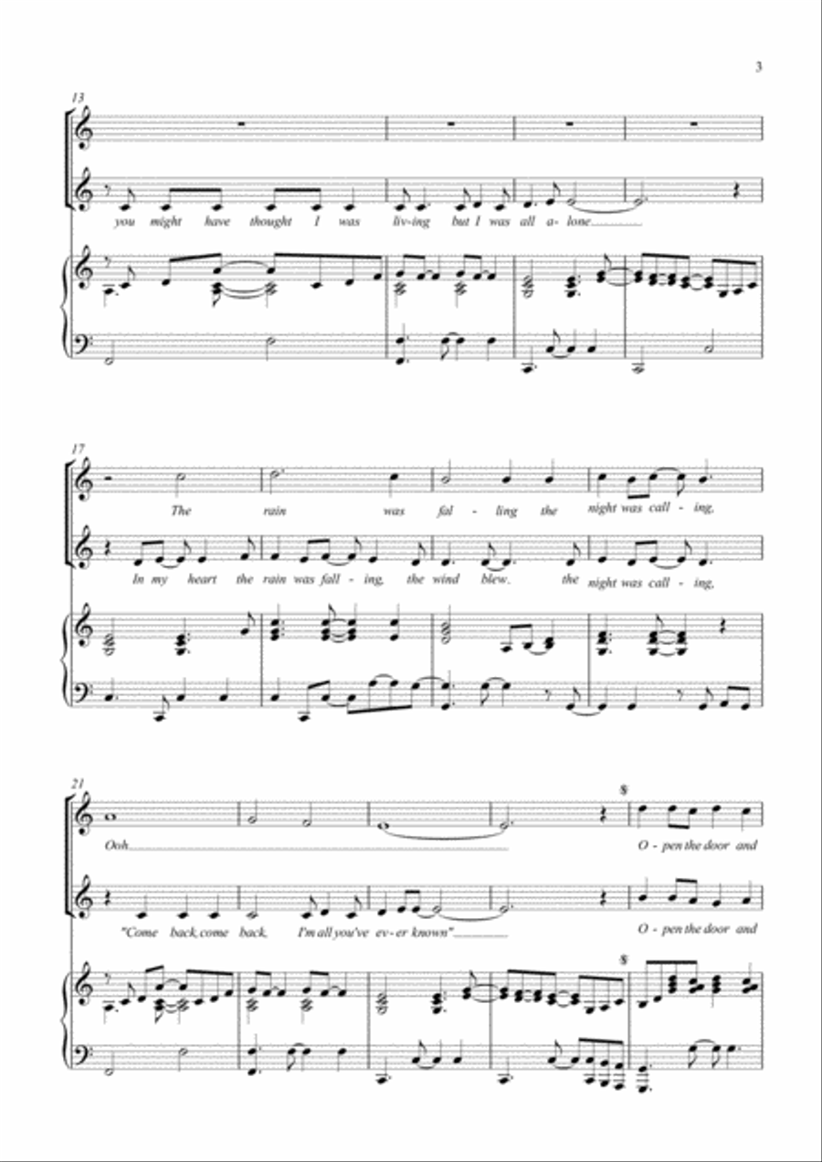 Song For Judith (open The Door) SA scores gallery preview page 3